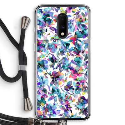 Hibiscus Flowers: OnePlus 7 Transparant Hoesje met koord