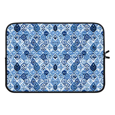 Blauw motief: Laptop sleeve 13 inch