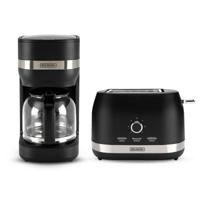 Elements Ontbijtset- Koffiezetapparaat & Broodrooster - Zwart