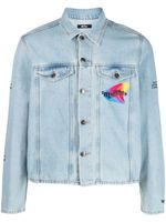 MSFTSrep veste en jean à logo imprimé - Bleu