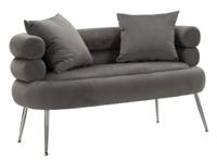 BANK SILVERY PLUS MET KUSSENS CM 133X68X69