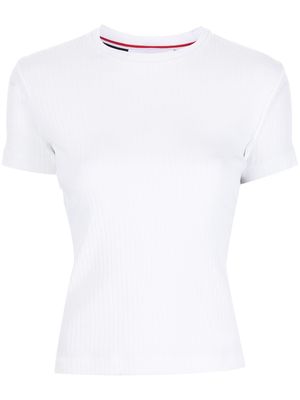 Thom Browne t-shirt à 4 bandes signature - Blanc