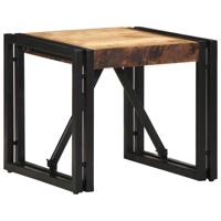 Salontafel 40x40x35 cm massief ruw mangohout