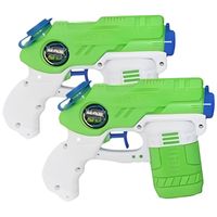 Waterpistooltje/waterpistool - 4x - groen/wit - 18 cm - speelgoed