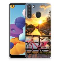 Samsung Galaxy A21 Siliconen Back Cover Amsterdamse Grachten