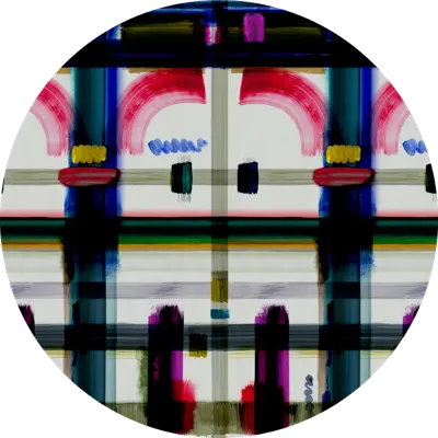 Moooi Carpets - Rond Vloerkleed Corinthian Check - Round Jewel Soft Yarn -