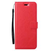 Basey Samsung Galaxy A35 5G Hoesje Book Case Kunstleer Cover Hoes - Rood - thumbnail