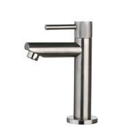 Fonteinkraan Opbouw Sanilux Ribb Rond Met Geribbeld Knop Gunmetal Sanilux