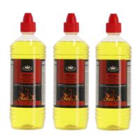 Fancy Flames Vuurgel/brandgel - 3x - 1 liter - gelhaarden/vuurpotten - binnen en buiten