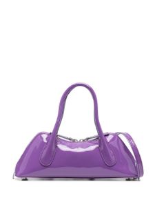 Blumarine sac à main en cuir à logo embossé - Violet