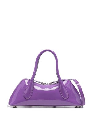 Blumarine sac à main en cuir à logo embossé - Violet