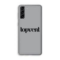 Topvent Grijs Zwart: Samsung Galaxy S21 Plus Transparant Hoesje