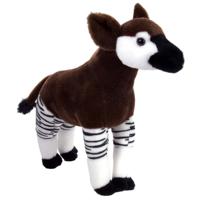 Wild Republic Okapi knuffel - 30 cm - pluche - staand - Afrikaanse dieren - knuffeldier