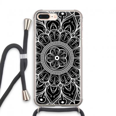 Roses Are Red: iPhone 8 Plus Transparant Hoesje met koord