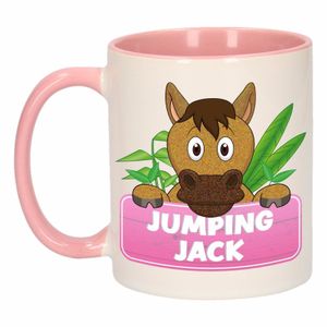 Dieren mok /paarden beker Jumping Jack 300 ml