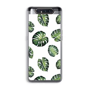 Tropische bladeren: Samsung Galaxy A80 Transparant Hoesje