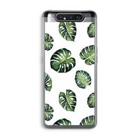 Tropische bladeren: Samsung Galaxy A80 Transparant Hoesje