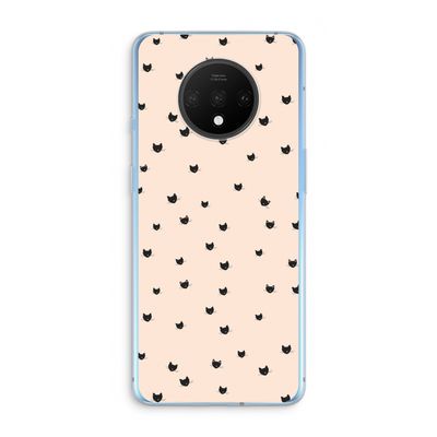 Kleine kattenkopjes: OnePlus 7T Transparant Hoesje