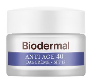 Biodermal Anti Age 40+ Dagcrème met hyaluronzuur en vitamine C - met SPF15