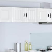 Keukenkast 2 pcs Hoogglans wit 40 x 31 x 40 cm Bewerkt hout