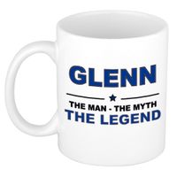 Glenn The man, The myth the legend cadeau koffie mok / thee beker 300 ml - thumbnail