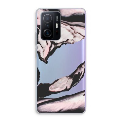 Roze stroom: Xiaomi 11T Transparant Hoesje