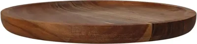 Kersten decoratiebord hout rond 30.5x2.5cm bruin