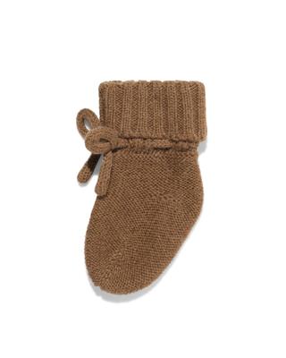 HEMA Babysokken gebreid wol bruin (bruin)