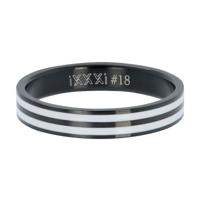 iXXXi Vulring Double Line White Zwart