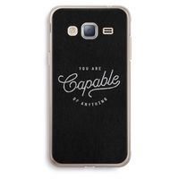 Capable: Samsung Galaxy J3 (2016) Transparant Hoesje