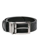 Karl Lagerfeld ceinture réversible à logo imprimé - Noir - thumbnail