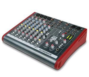 Allen & Heath ZED10FX mengpaneel 10 kanalen Zwart, Rood