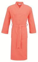 Carl Ross Carl Ross Unisex Badjas Kimono 38100 Coral/Offwhite L