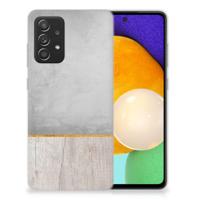 Samsung Galaxy A52 (5G/4G) | Bumper Hoesje | Wood Concrete