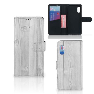 Samsung Xcover Pro | Book Style Case | White Wood