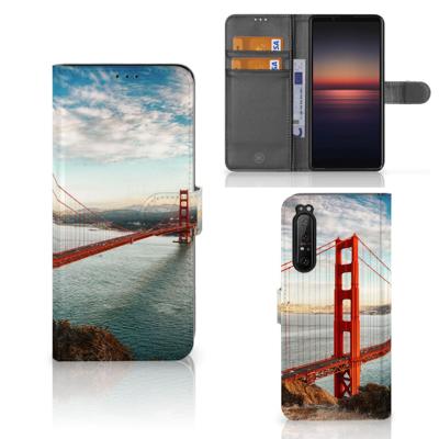 Sony Xperia 1 II | Flip Cover | Golden Gate Bridge