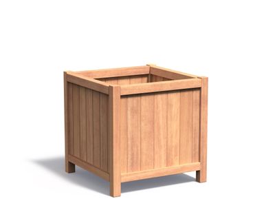 Hardhouten plantenbak Valencia 80x80x80cm.