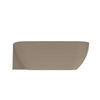 Arcqua Havana Halfvrijstaand Bad - 170x80cm - links - mat truffel BAD804125