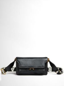 Marni sac porté épaule Trunk en cuir - Noir