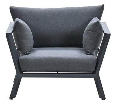 Sasha lounge fauteuil carbon black/reflex black - Garden impressions