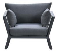 Sasha lounge fauteuil carbon black/reflex black - Garden impressions