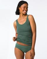 HEMA Dameshipster naadloos micro met kant donkergroen (donkergroen)