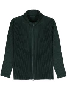 Homme Plissé Issey Miyake veste zippée Couleur Pleats - Vert