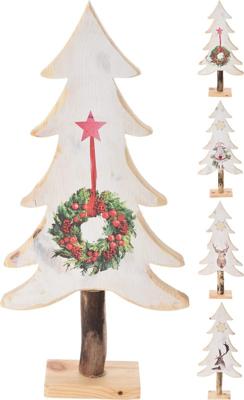 everlands kunstkerstboom met Kerst Print 40cm