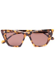 Nanushka lunettes de soleil à effet écaille de tortue - Marron