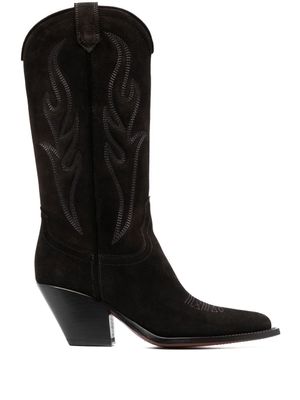 Sonora bottines d'inspiration western Santa Fe - Marron