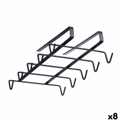 Hanger voor mokken Kinvara W3924P-1 PDQ Zwart Ijzer 16 x 7 x 28,5 cm (8 Stuks)