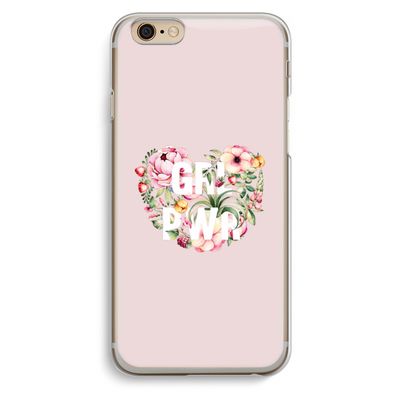 GRL PWR Flower: iPhone 6 / 6S Transparant Hoesje