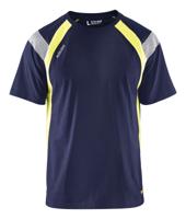 Blåkläder T-Shirt Visible 33321030 | Marine/High-Vis Geel | Maat XL - 7330509595497