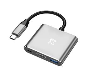 XtremeMac XWH-HUB3-13 laptop dock & poortreplicator USB Type-C Zilver